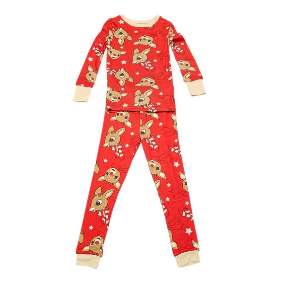 Rudolph the Red-Nosed Reindeer 3-Piece Pajamas + Robe Set Size 3T - Picture 4 of 10